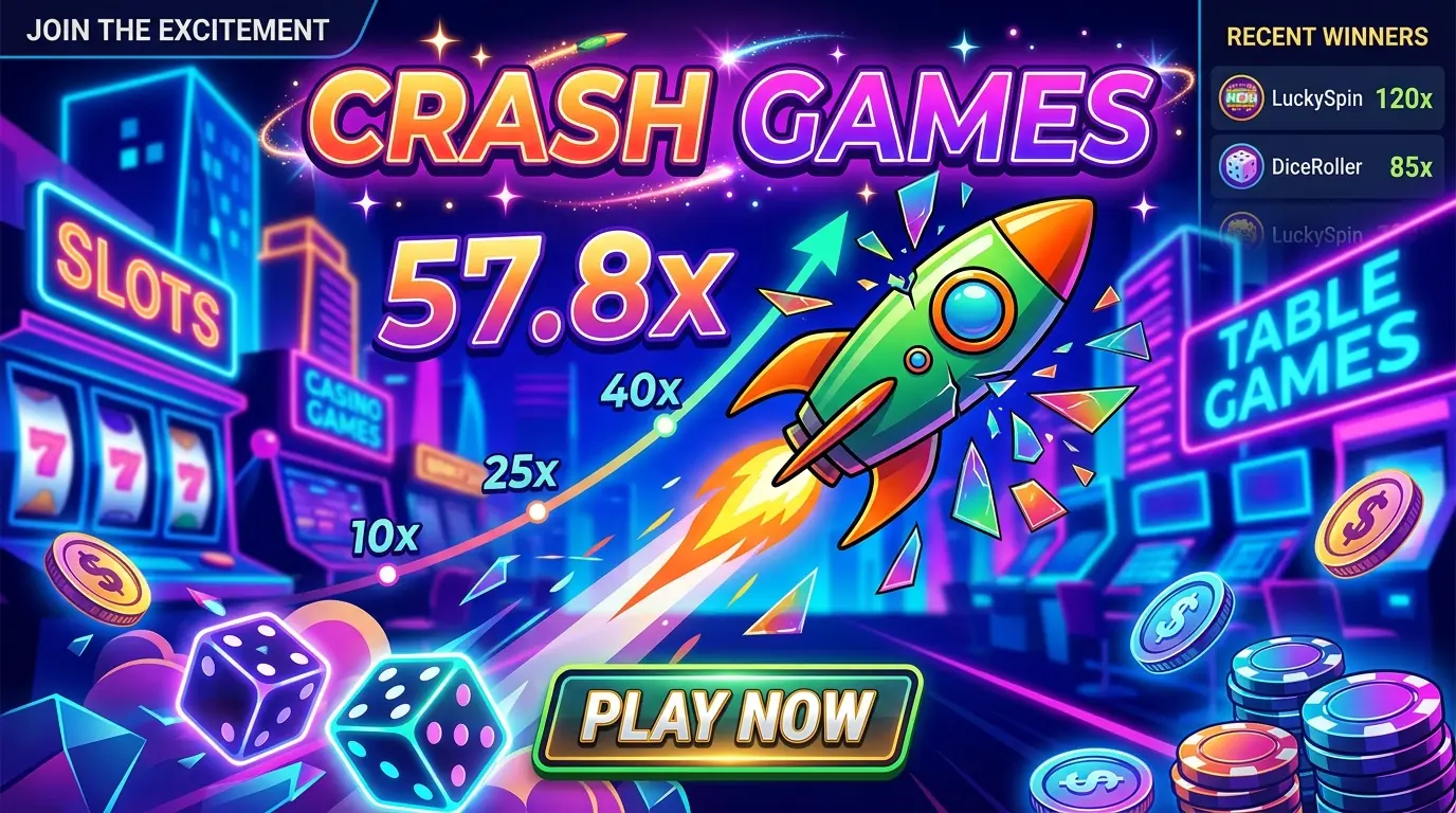 Crash Games bei Tg casino